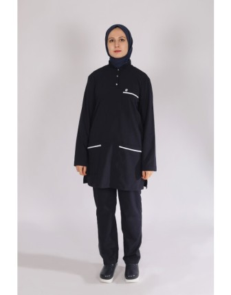Likralı Tesettür Scrubs Takım - Sorumlu Forması