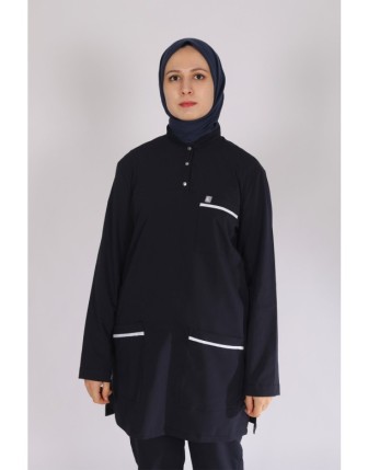 Likralı Tesettür Scrubs Tek Üst - Sorumlu Forması