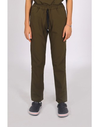 Likralı Üniforma Tek Alt - Haki