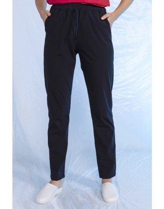 Likralı Üniforma Tek Alt - Lacivert