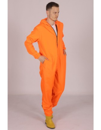 İşçi Tulumu Yağmurluk Çiftçi Bahçıvan Kuaför Laboratuvar Sıvı Geçirmez Terletmez Kumaş Unisex - Turuncu