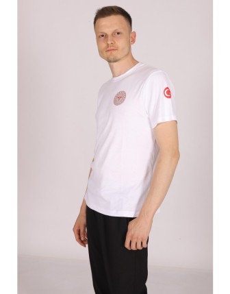 Pratik Medikal 112 Acil Sağlık Bisiklet Yaka Tişört Unisex - Beyaz