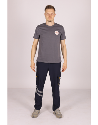 Pratik Medikal 112 Acil Sağlık Bisiklet Yaka Tişört Unisex - Füme