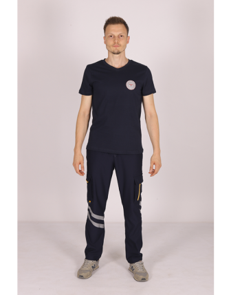 Pratik Medikal 112 Acil Sağlık V Yaka Tişört Unisex - M