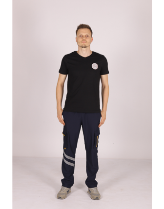 Pratik Medikal 112 Acil Sağlık V Yaka Tişört Unisex - XL