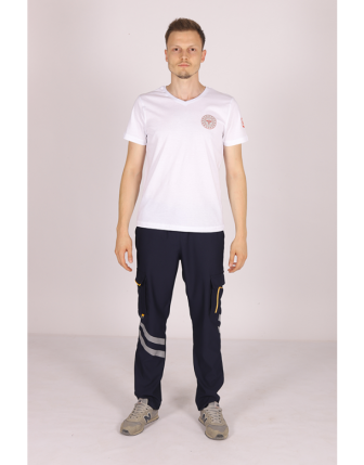 Pratik Medikal 112 Acil Sağlık V Yaka Tişört Unisex - XL