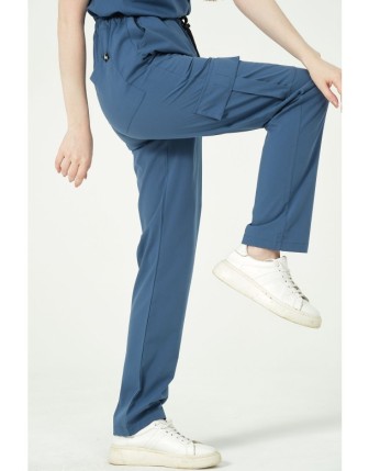 Pratik Medikal Likralı Kargo Cep Doktor Hemşire Forması Tek Alt Unisex - İndigo