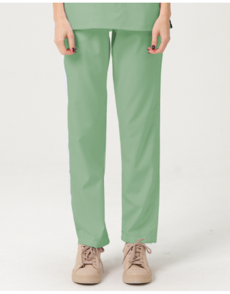 Likralı Üniforma Tek Alt - Çağla Yeşili