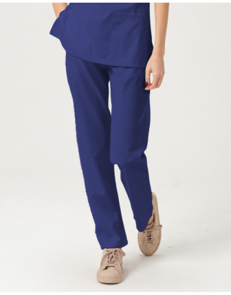 Likralı Üniforma Tek Alt - Fırtına Mavi