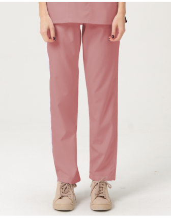 Likralı Üniforma Tek Alt - Gül Kurusu