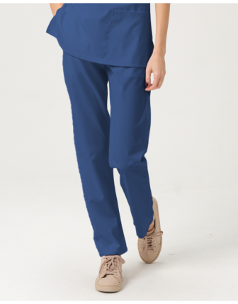 Likralı Üniforma Tek Alt - İndigo