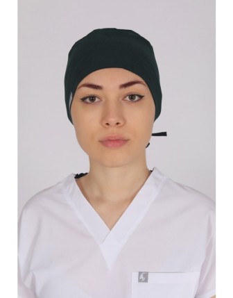 Likralı Cerrahi Bone - Ördek Yeşili