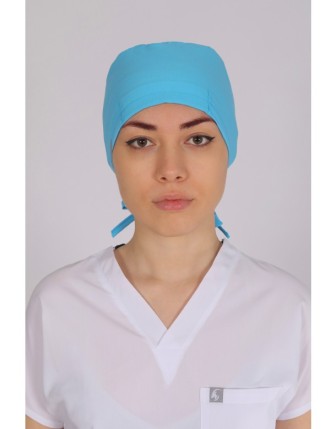 Likralı Cerrahi Bone - Bebe Mavisi