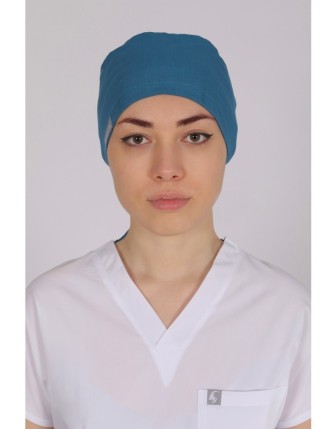 Likralı Cerrahi Bone - Turkuaz