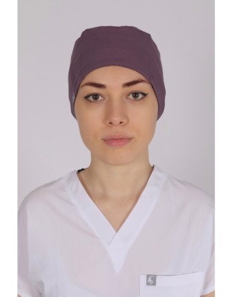 Likralı Cerrahi Bone - Mürdüm